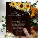 Search for fall in love engagement party invitations Rustic