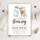 Search for baby bottle invitations A baby is brewing
