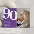 Search for purple 90th birthday invitations Milestone