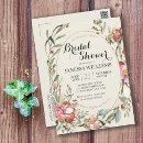 Search for postcard bridal shower invitations Boho