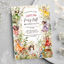 Search for woodland 1st birthday invitations Watercolor flowers