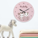 Search for pink bunny clocks Kids