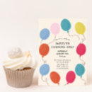 Search for colourful 1st birthday invitations Whimsical