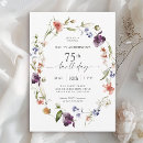 Search for womans 75th birthday invitations For her
