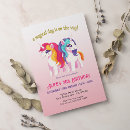 Search for watercolor unicorn birthday invitations Horse