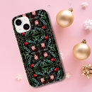 Search for pine cone iphone cases Poinsettia