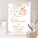 Search for little pumpkin baby shower signs Fall