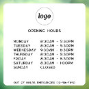 Search for window decals Opening times