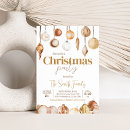 Search for golden christmas invitations Modern