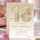 Search for gold glitter sweet 16 invitations Golden