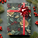 Search for poinsettia wrapping paper Black