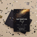 Search for new years eve party invitations Black