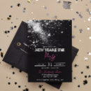 Search for new years eve party invitations Black
