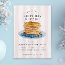 Search for pancakes birthday invitations Modern