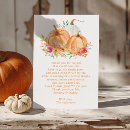 Search for pumpkin baby shower thank you cards Watercolor