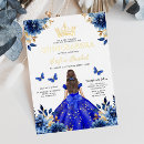 Search for elegant royal blue quinceanera invitations Mis quince quinceanera