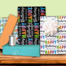 Search for purple birthday wrapping paper Retro