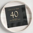 Search for 40th birthday napkins Elegant