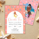 Search for african american mermaid birthday invitations Whimsical