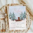 Search for pine tree baby shower invitations Baby its cold outside