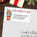 Search for peace love return address labels Watercolor