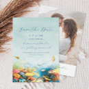 Search for coral reef save the dates Under the sea