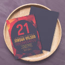 Search for warm colours invitations Red