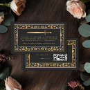 Search for black floral invitations Gold