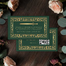 Search for green and gold wedding enclosure cards Floral