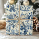 Search for christmas toile wrapping paper Retro