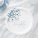 Search for blue and silver christmas plates Winter wonderland