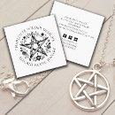 Search for pentangle business cards Wiccan