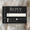 Search for black rsvp cards Traditional