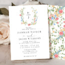 Search for monogram wedding invitations Spring summer fall