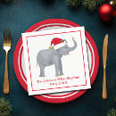 Search for christmas elephant napkins Xmas