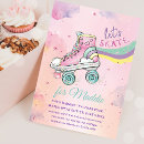 Search for rainbow skate invitations Retro