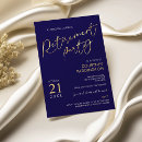Search for navy blue retirement invitations Formal