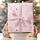 Search for white christmas tree wrapping paper Pink