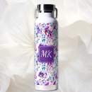 Search for floral water bottles Initials