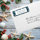 Search for beach christmas return address labels Nautical holiday