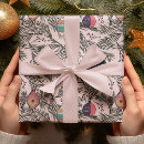 Search for vintage pink christmas wrapping paper Pattern
