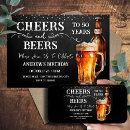 Search for rustic 50th birthday invitations Cheers and beers