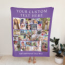 Search for purple photo collage blankets Modern