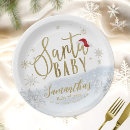 Search for santa baby plates Winter snowy landscape