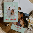 Search for thank you wedding christmas cards Merry and married