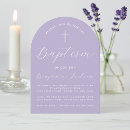 Search for lavender christening invitations Modern