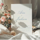 Search for blue and white wedding invitations Calligraphy