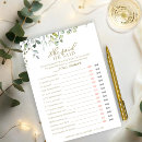 Search for he said she said bridal games Botanical