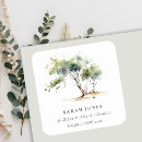 Search for willow return address labels Watercolor