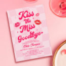 Search for goodbye party invitations Kiss the miss goodbye